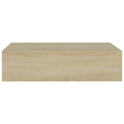 Wandschap met lade 40x23,5x10 cm MDF eikenkleurig