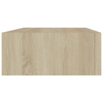 Wandschap met lade 40x23,5x10 cm MDF eikenkleurig