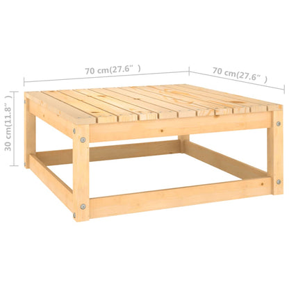 10-delige Loungeset met kussens massief grenenhout