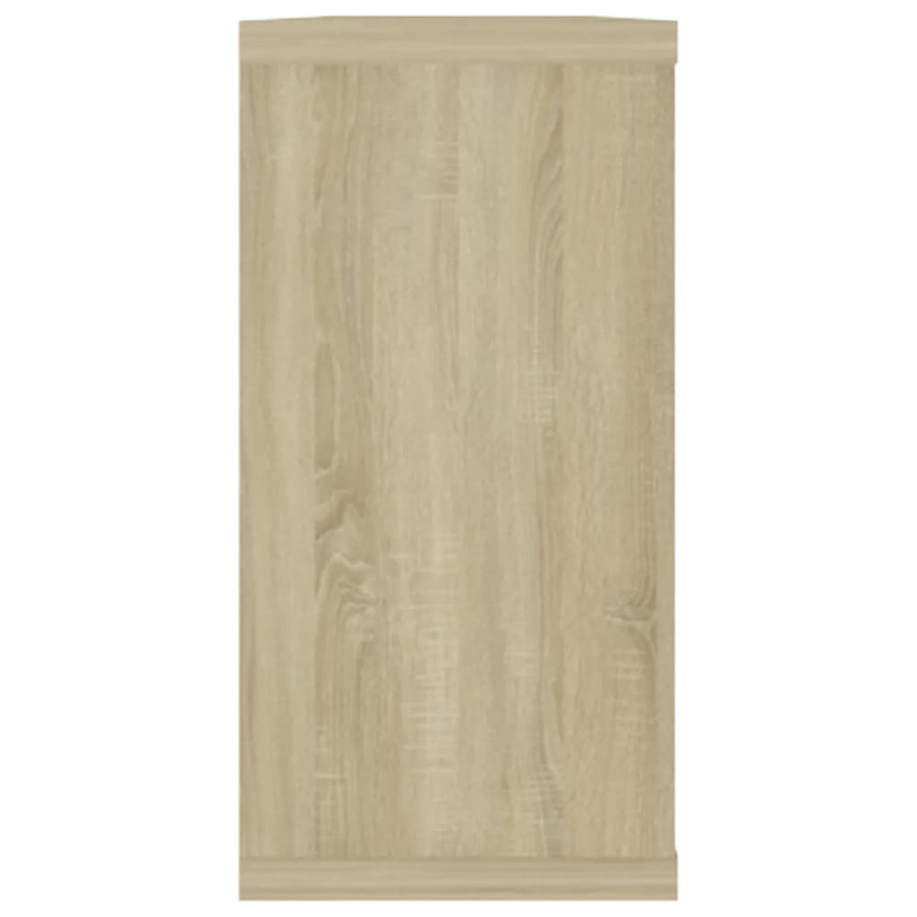 Wandschappen kubus 4 st 100x15x30 cm bewerkt hout sonoma eiken