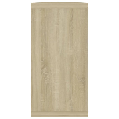 Wandschappen kubus 4 st 100x15x30 cm bewerkt hout sonoma eiken