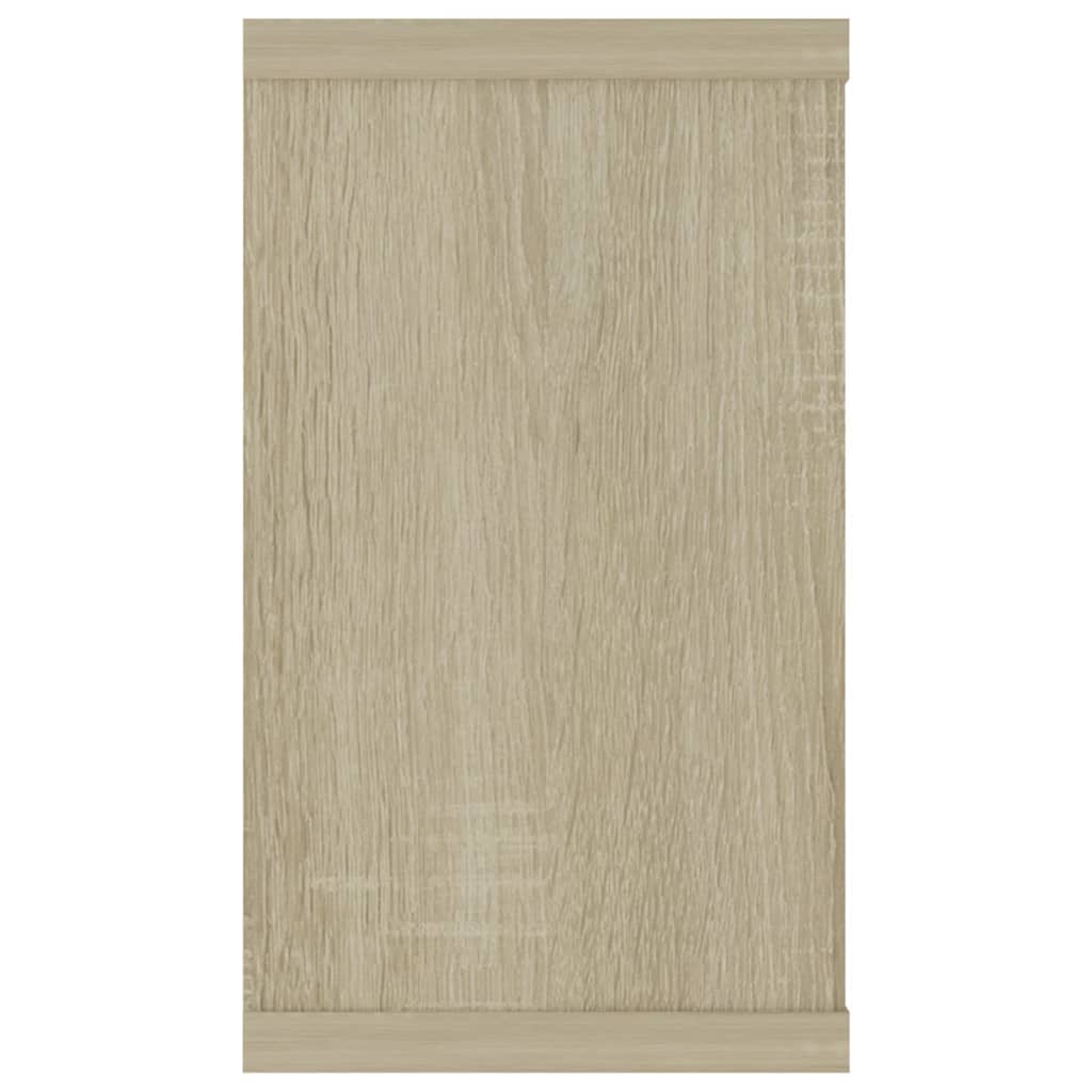 Wandschappen kubus 4 st 80x15x26,5 cm bewerkt hout sonoma eiken