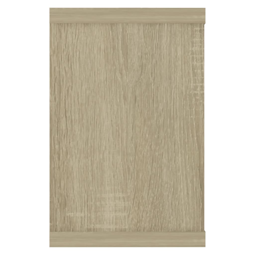 Wandschappen kubus 4 st 60x15x23 cm bewerkt hout sonoma eiken