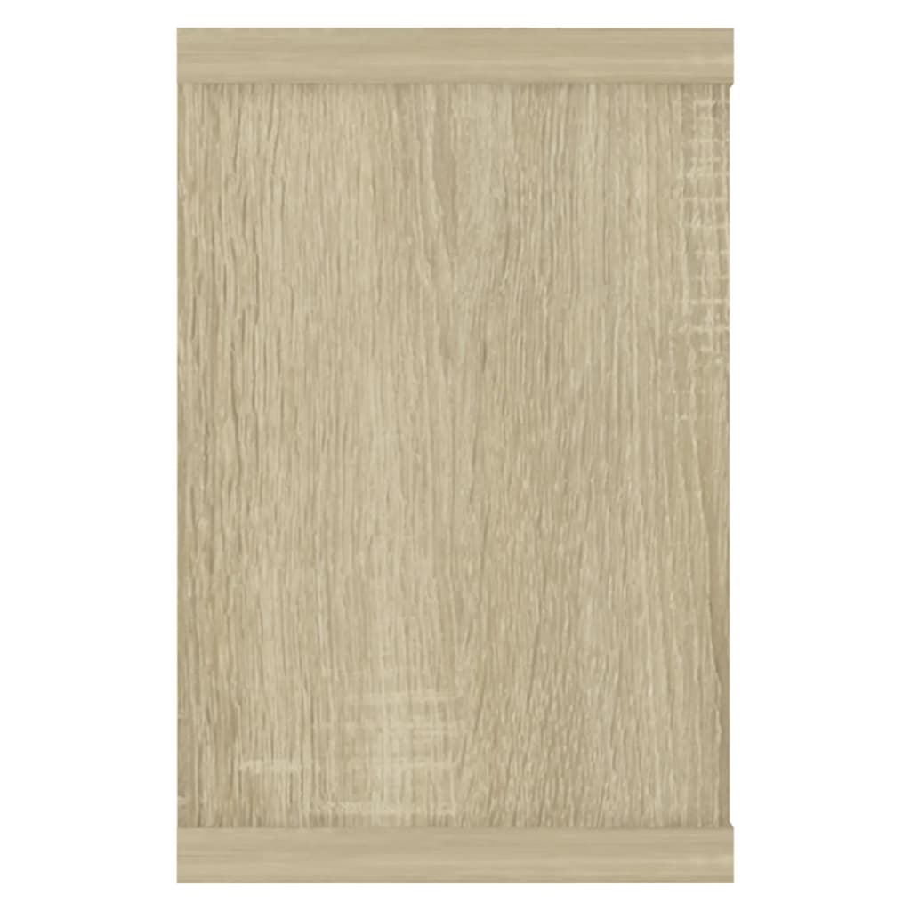 Wandschappen kubus 6 st 60x15x23 cm bewerkt hout sonoma eiken