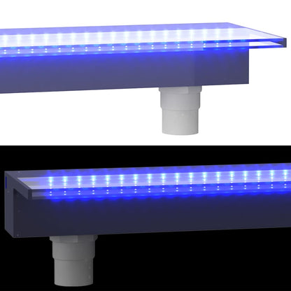 Watervaloverlaat met RGB LED's 108 cm acryl