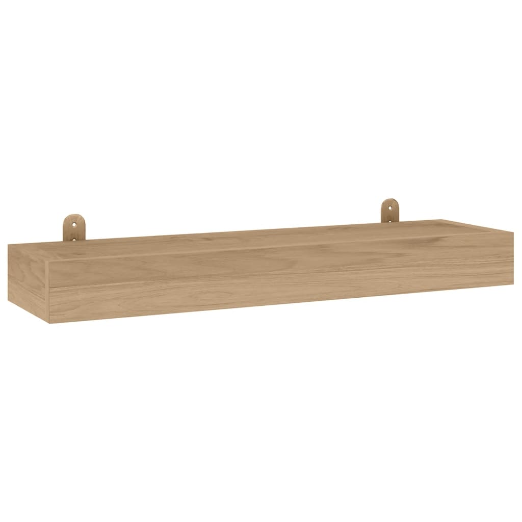 Wandschappen 2 st 60x15x4 cm massief teakhout