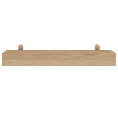 Wandschappen 2 st 60x15x4 cm massief teakhout