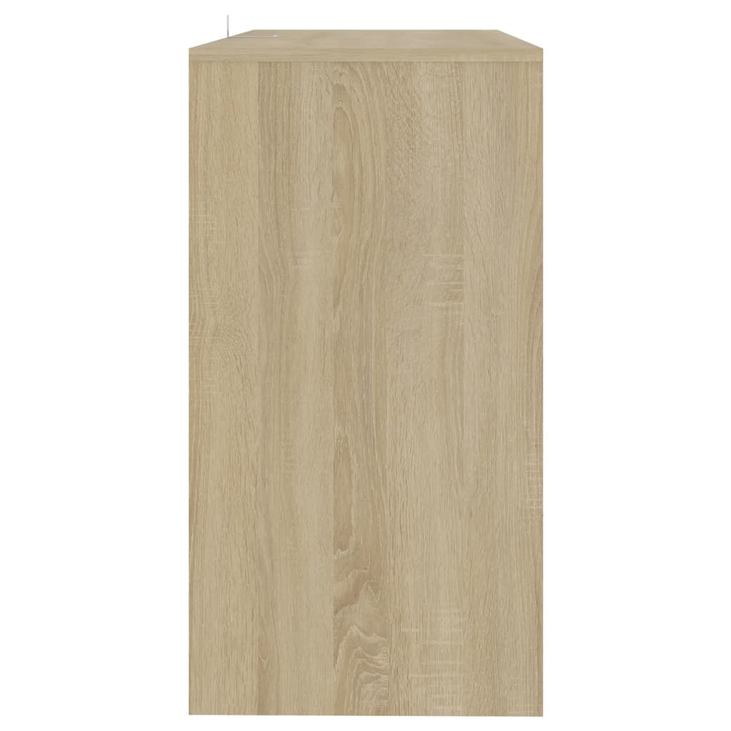 Wandtafel 89x41x76,5 cm bewerkt hout sonoma eikenkleurig