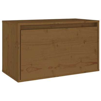 Wandkast 60x30x35 cm massief grenenhout honingbruin