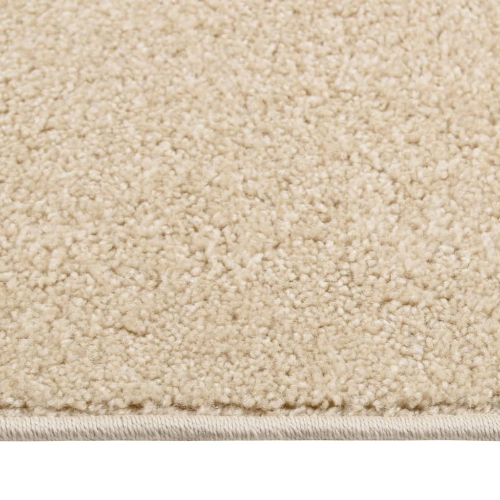 Vloerkleed kortpolig 160x230 cm beige