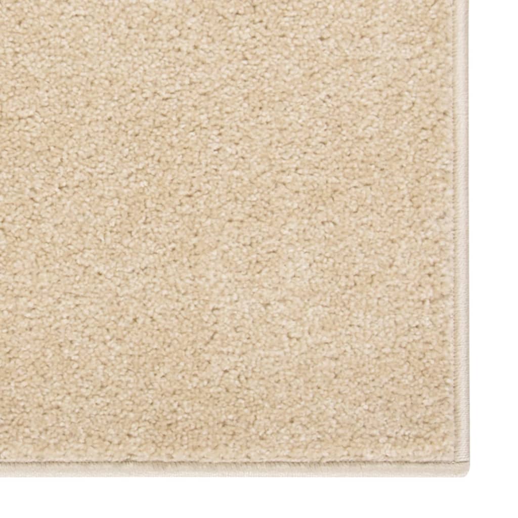 Vloerkleed kortpolig 160x230 cm beige