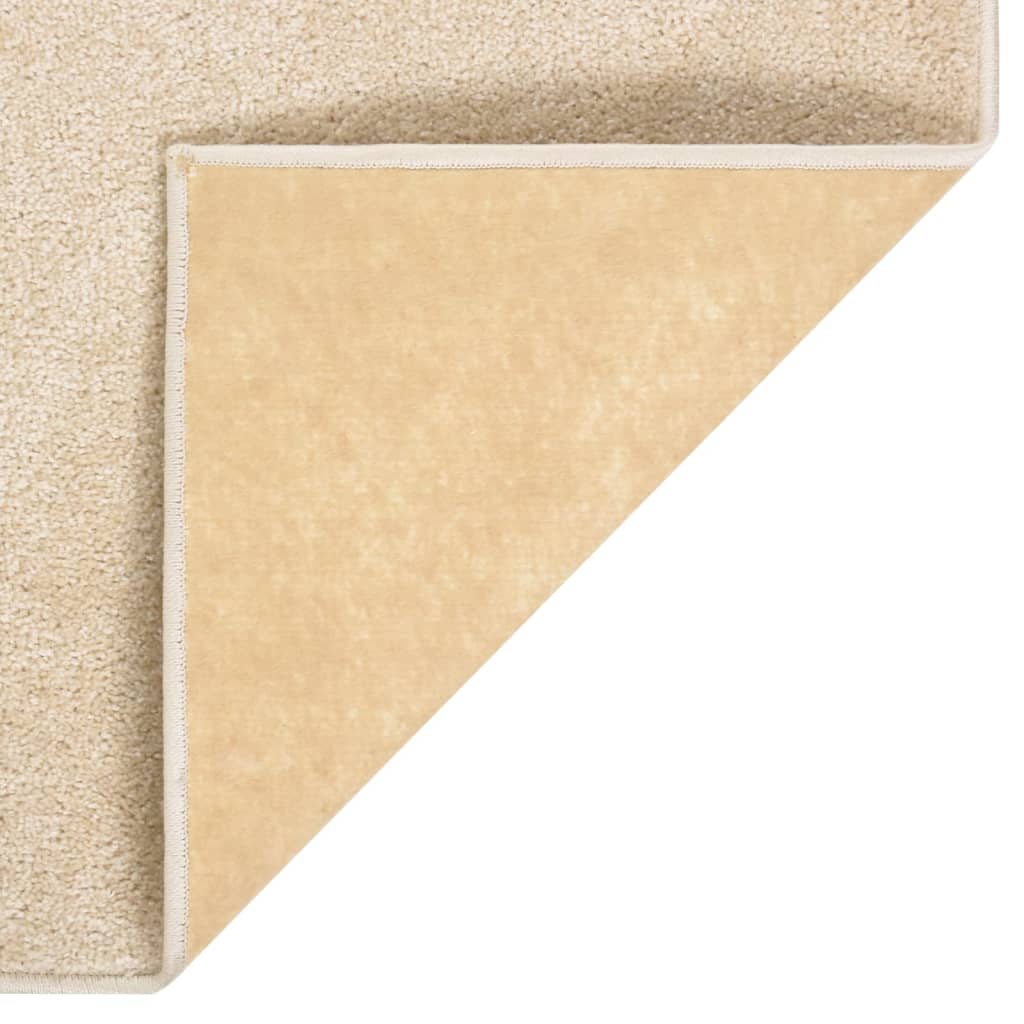 Vloerkleed kortpolig 160x230 cm beige