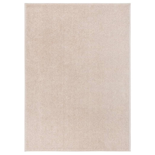 Vloerkleed kortpolig 120x170 cm donkerbeige