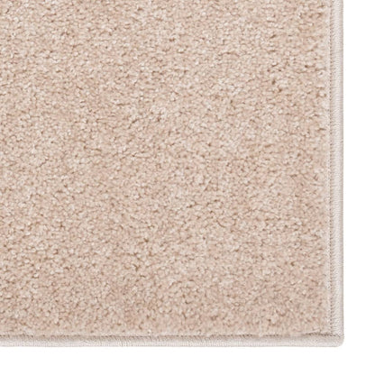 Vloerkleed kortpolig 120x170 cm donkerbeige