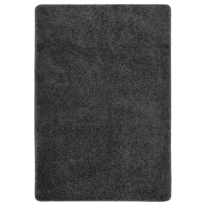 Vloerkleed shaggy anti-slip 120x170 cm donkergrijs