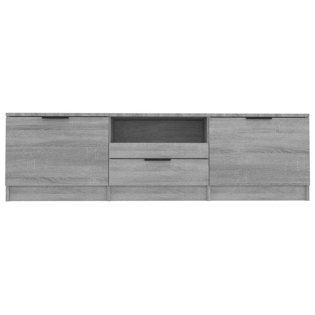 Tv-meubel 140x35x40 cm bewerkt hout grijs sonoma eikenkleurig