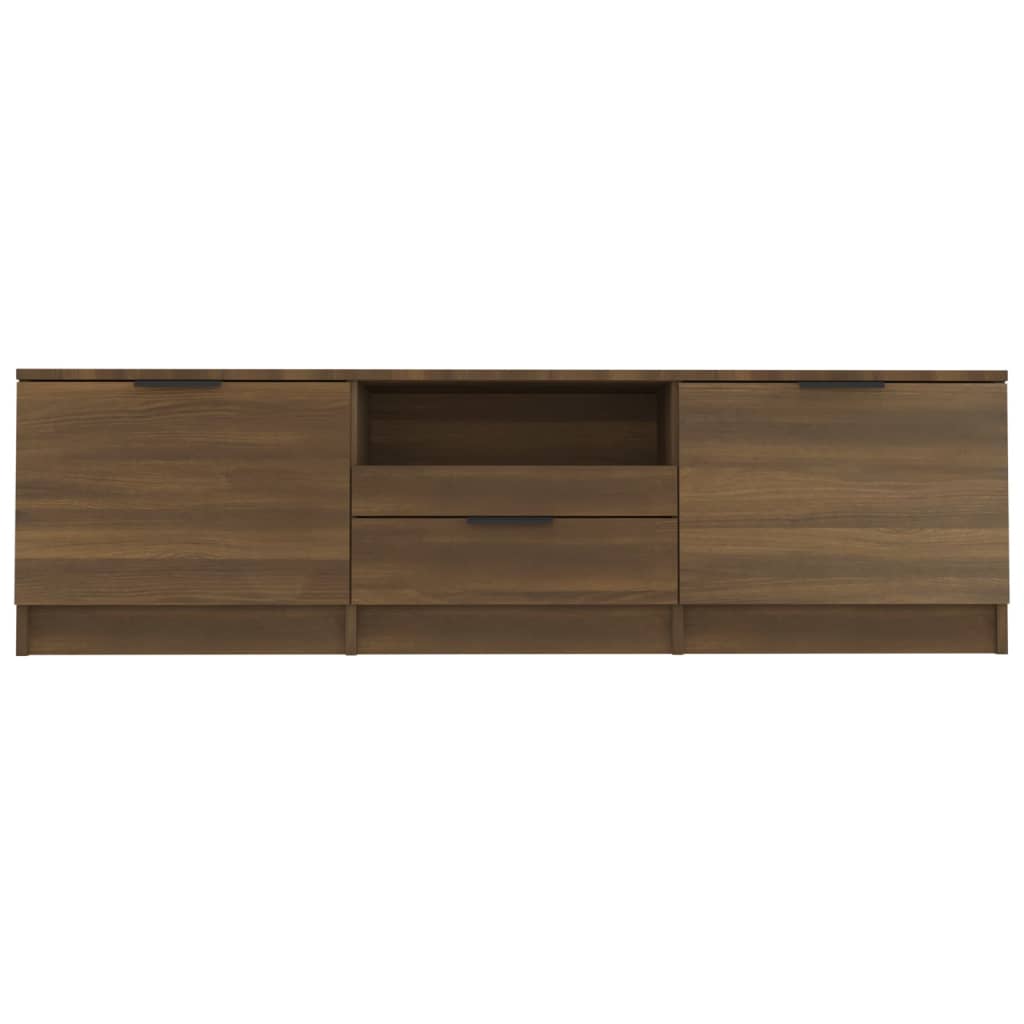 Tv-meubel 140x35x40 cm bewerkt hout bruin eikenkleur