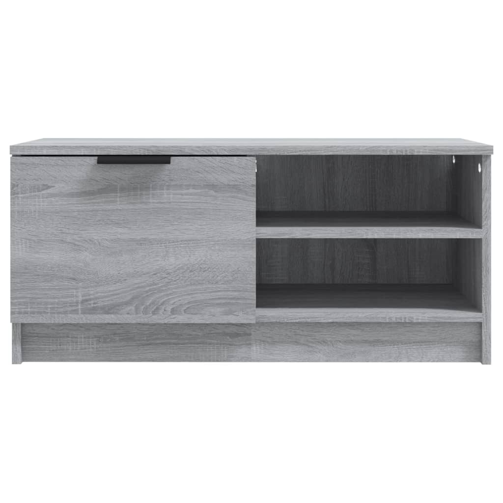 Tv-meubel 80x35x36,5 cm bewerkt hout grijs sonoma eikenkleurig