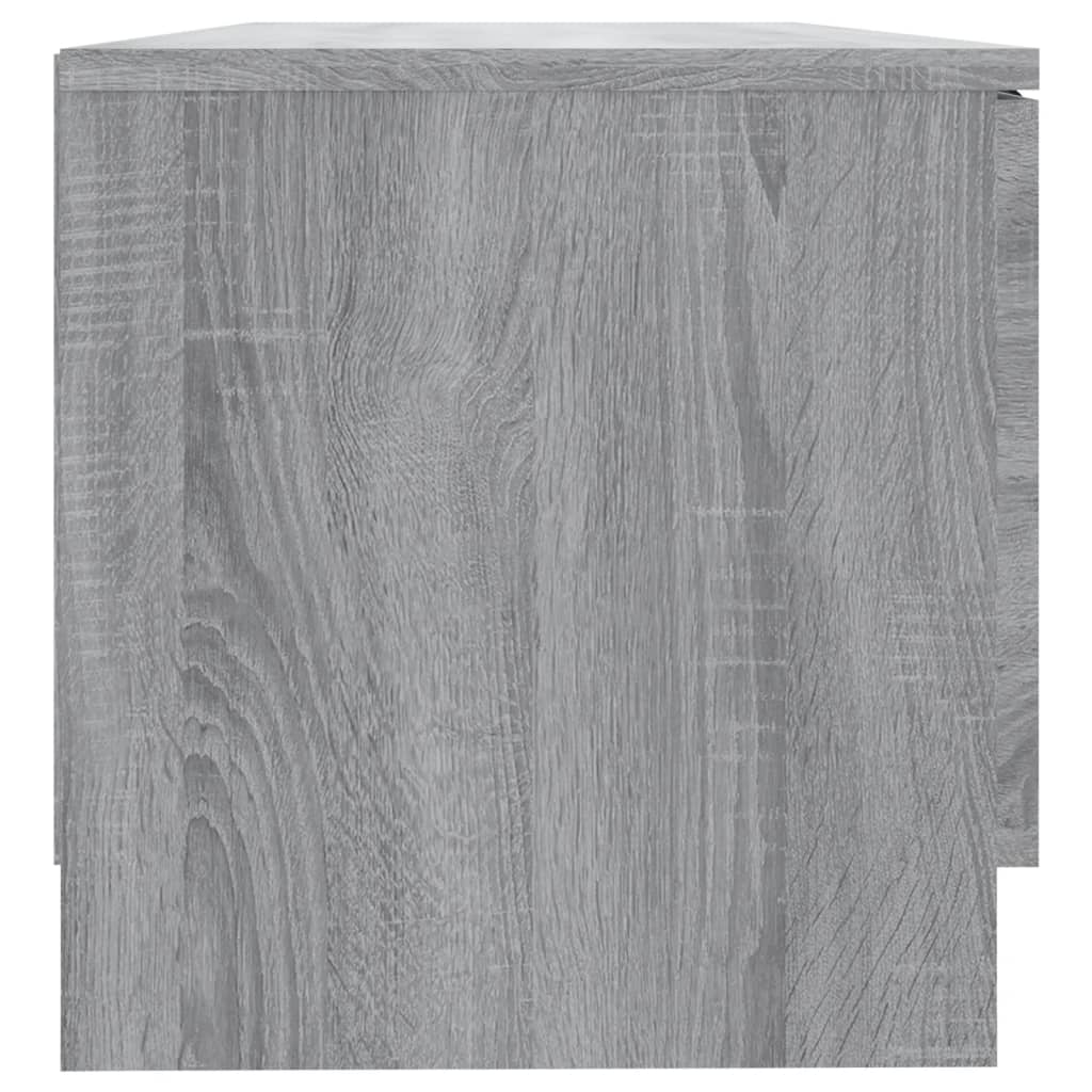 Tv-meubel 80x35x36,5 cm bewerkt hout grijs sonoma eikenkleurig