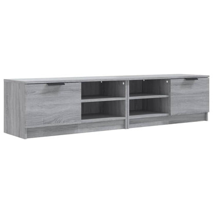 Tv-meubelen 2 st 80x35x36,5 cm bewerkt hout grijs sonoma eiken