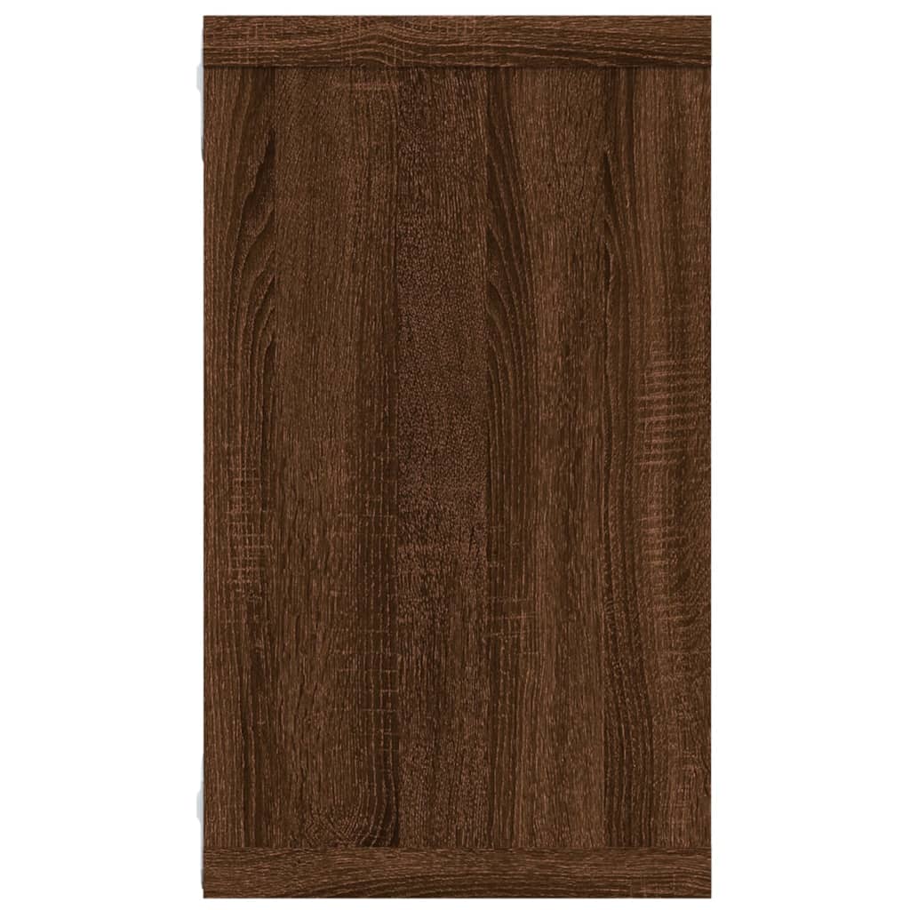 Wandschappen kubus 4 st 80x15x26,5 cm hout bruin eikenkleur