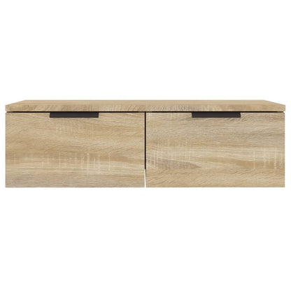 Wandkast 68x30x20 cm bewerkt hout sonoma eikenkleurig