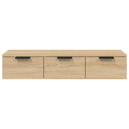 Wandkast 102x30x20 cm bewerkt hout sonoma eikenkleurig