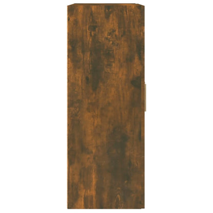 Wandkast 69,5x32,5x90 cm bewerkt hout gerookt eikenkleurig