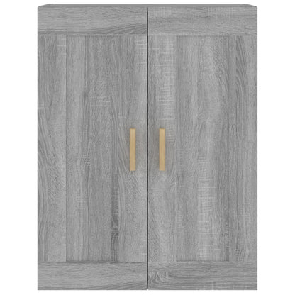 Wandkast 69,5x32,5x90 cm bewerkt hout grijs sonoma eikenkleurig