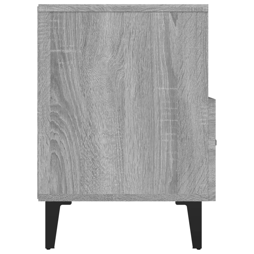 Tv-meubel 80x36x50 cm bewerkt hout grijs sonoma eikenkleurig