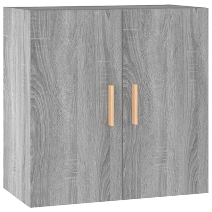 Wandkast 60x30x60 cm bewerkt hout grijs sonoma eikenkleurig