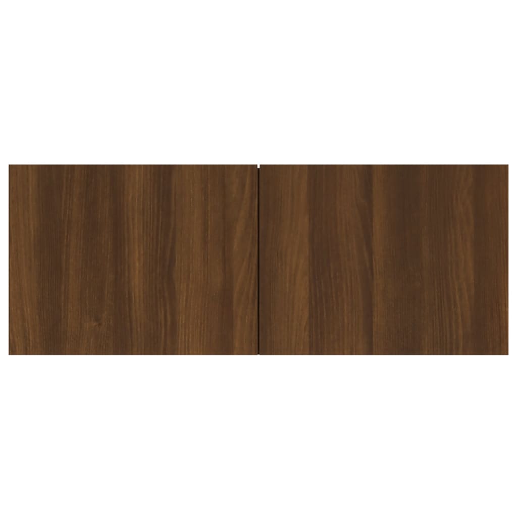 Tv-meubelen 2 st 80x30x30 cm bewerkt hout bruin eikenkleur