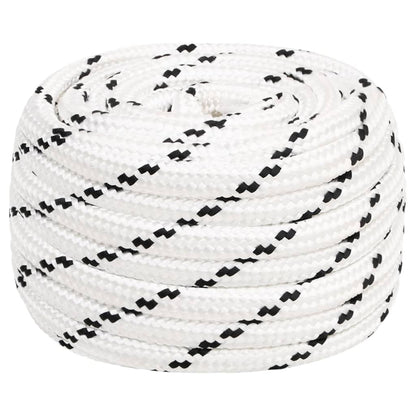 Werktouw 18 mm 50 m polyester wit