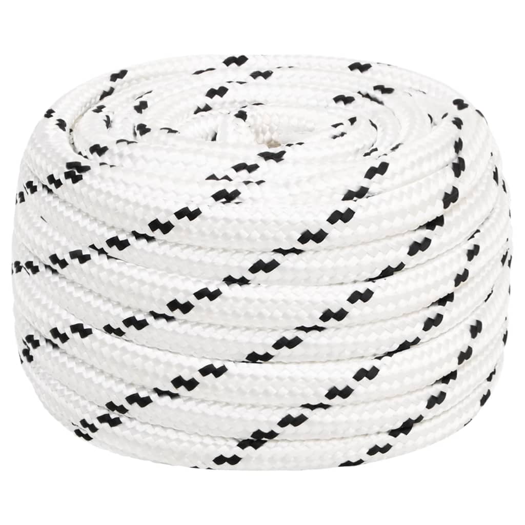 Werktouw 18 mm 100 m polyester wit