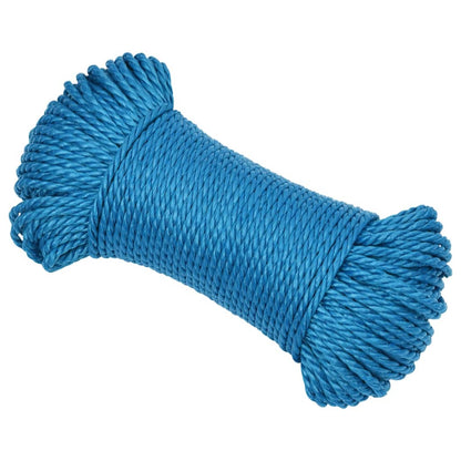 Werktouw 6 mm 250 m polypropeen blauw