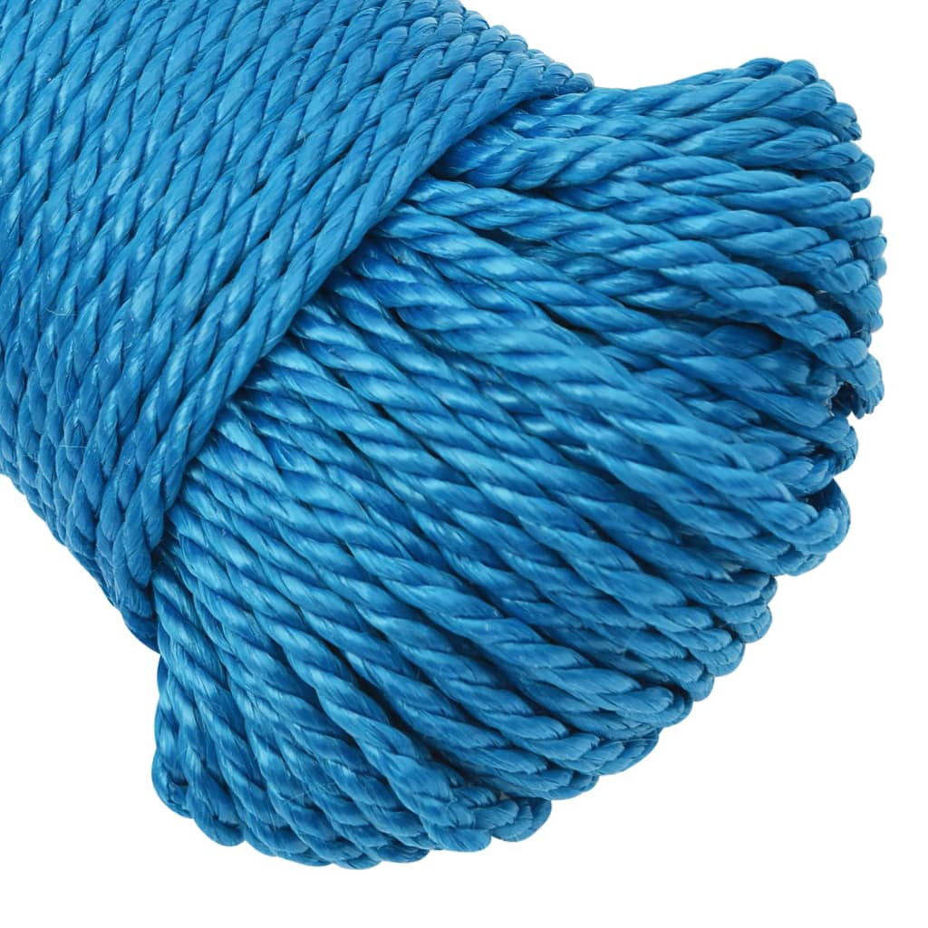 Werktouw 6 mm 250 m polypropeen blauw