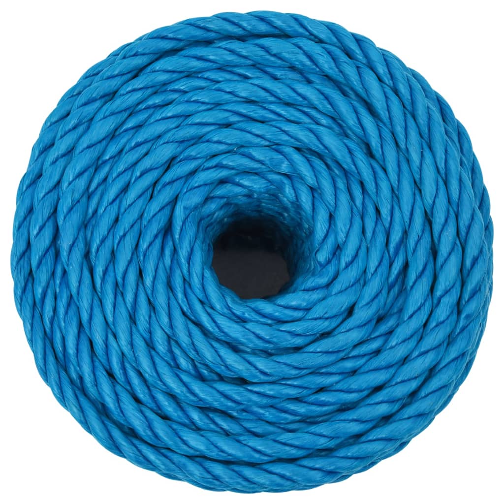 Werktouw 14 mm 50 m polypropeen blauw