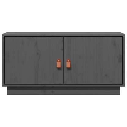 Tv-meubel 80x34x40 cm massief grenenhout grijs