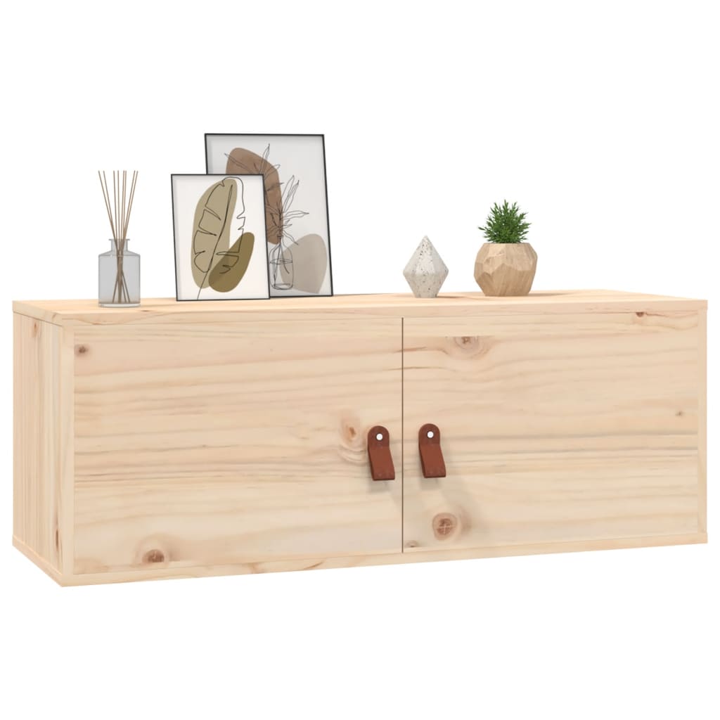 Wandkast 80x30x30 cm massief grenenhout