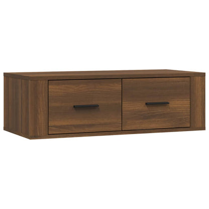 Tv-hangmeubel 80x36x25 cm bewerkt hout bruin eikenkleur