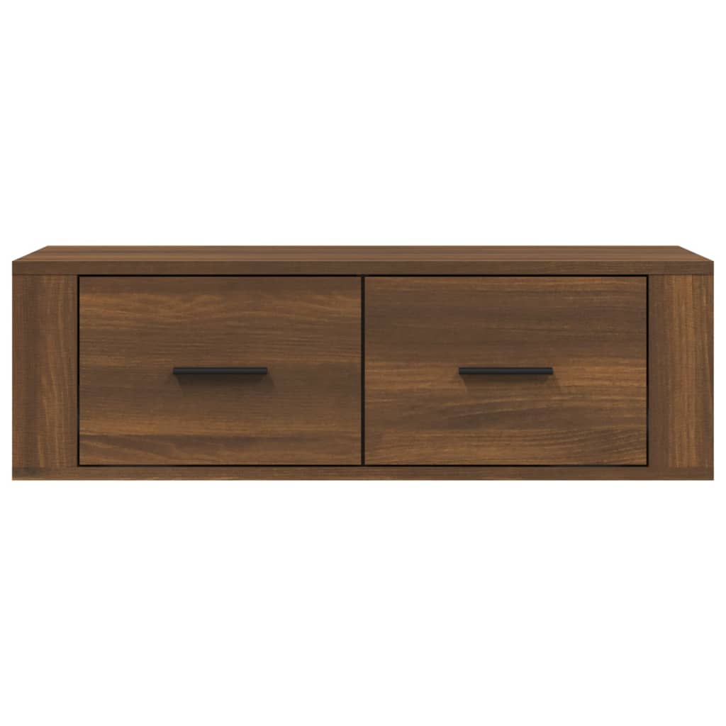 Tv-hangmeubel 80x36x25 cm bewerkt hout bruin eikenkleur