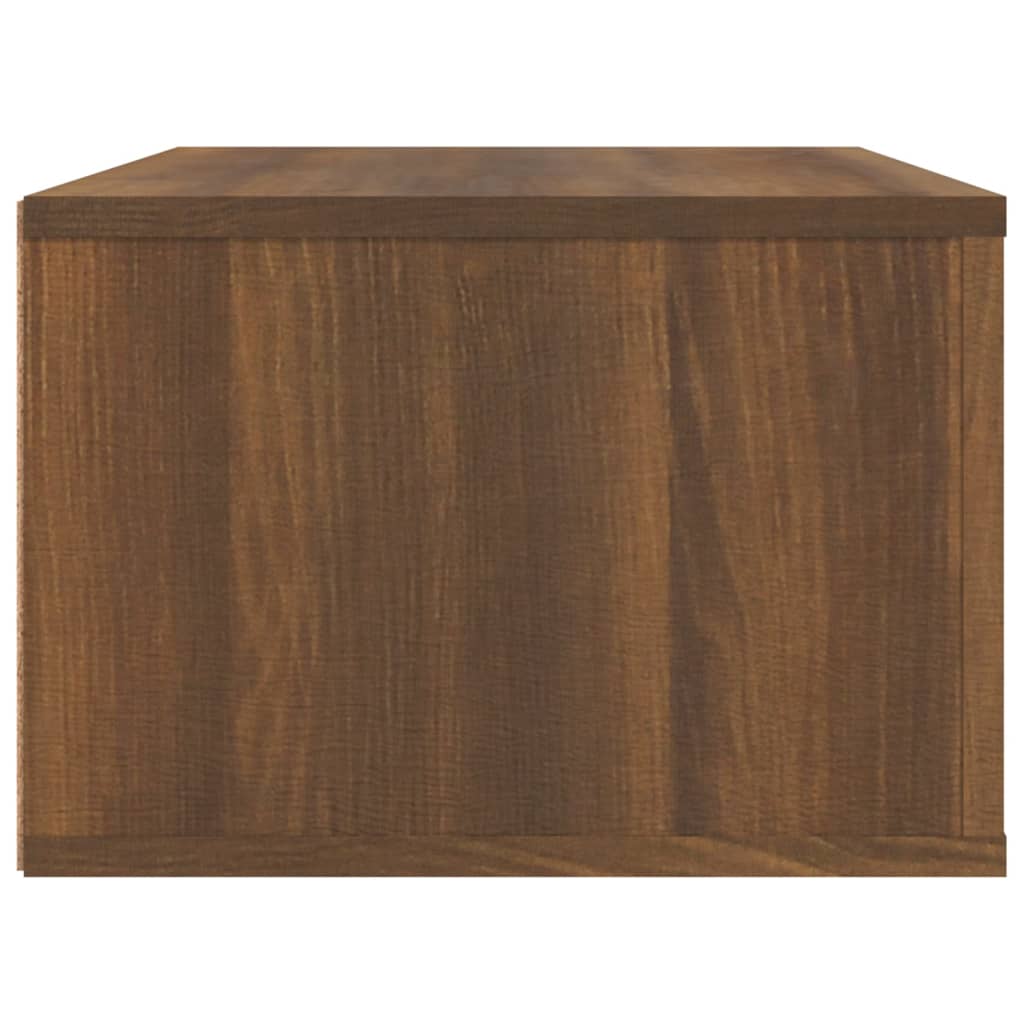 Tv-hangmeubel 80x36x25 cm bewerkt hout bruin eikenkleur