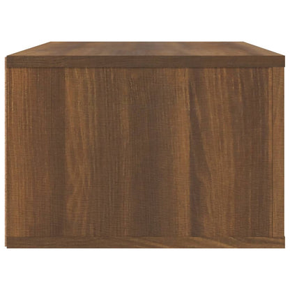 Tv-hangmeubel 80x36x25 cm bewerkt hout bruin eikenkleur