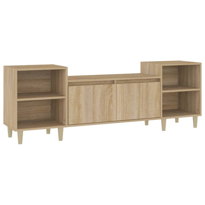 Tv-meubel 160x35x55 cm bewerkt hout sonoma eikenkleurig