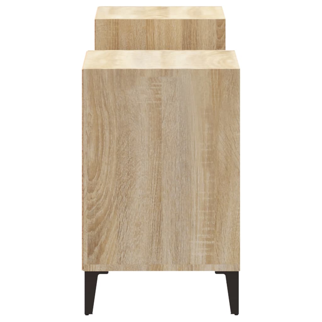 Tv-meubel 160x35x55 cm bewerkt hout sonoma eikenkleurig