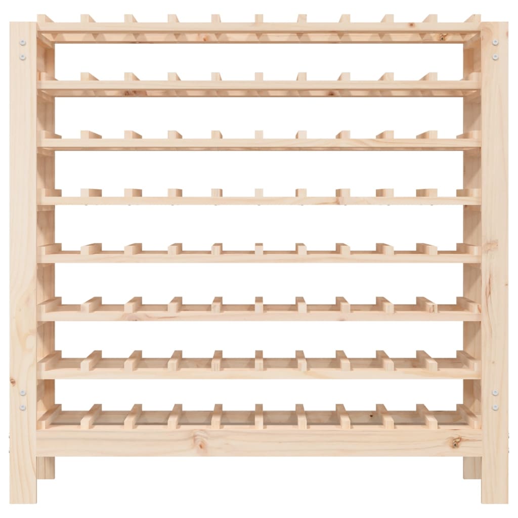 Wijnrek 109,5x30x107,5 cm massief grenenhout