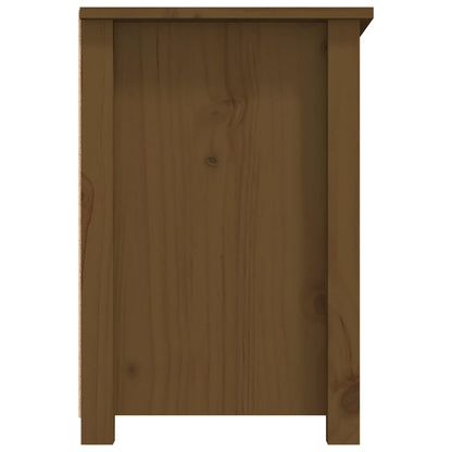 Tv-meubel 79x35x52 cm massief grenenhout honingbruin