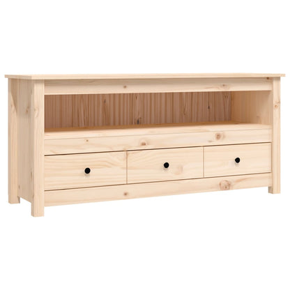 Tv-meubel 114x35x52 cm massief grenenhout