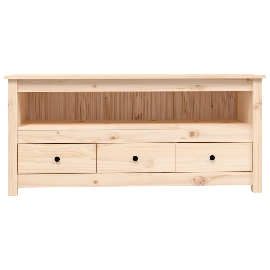 Tv-meubel 114x35x52 cm massief grenenhout