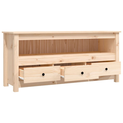 Tv-meubel 114x35x52 cm massief grenenhout